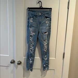 American Eagle, Distressed Blue Jeans
